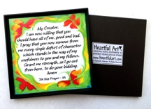 My Creator magnet (AA 7th Step Prayer) - Heartful Art by Raphaella Vaisseau