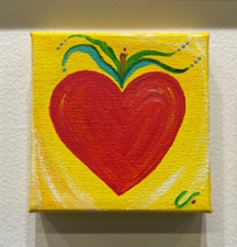 Heart of an Apple (4x4) - Heartful Art by Raphaella Vaisseau