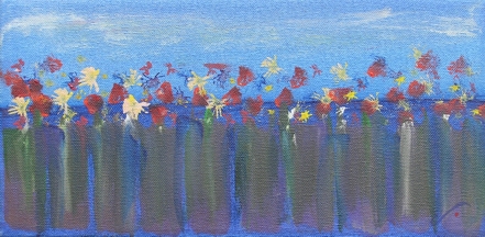 Blues in Bloom  (5 x 10)