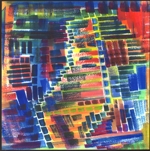 Abstract in Mahogany (sq) - Heartful Art by Raphaella Vaisseau