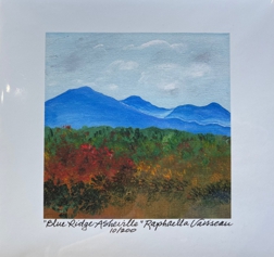 Blue Ridge Asheville gicl&#233;e print Heartful Art by Raphaella Vaisseau