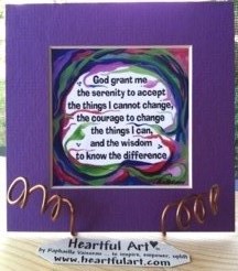 God grant me the serenity quote (5x5) - Heartful Art by Raphaella Vaisseau