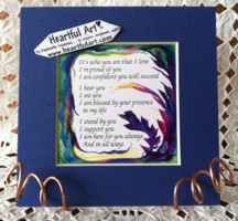 It's who you are that I love original quote (5x5) - Heartful Art by Raphaella Vaisseau
