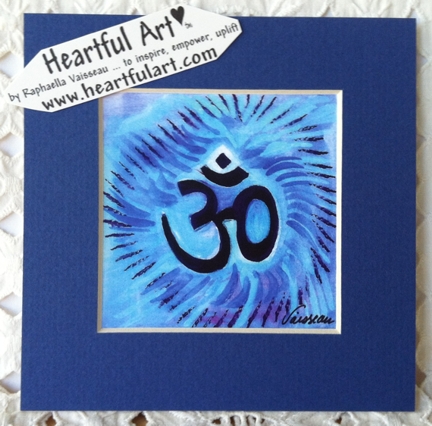 Om symbol 2 (print) - Heartful Art by Raphaella Vaisseau