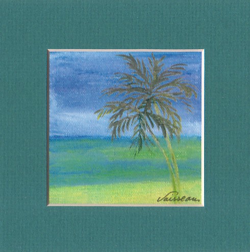 Palms at Paw Paw Beach print - Heartful Art by Raphaella Vaisseau