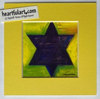 Star of David print - Heartful Art by Raphaella Vaisseau