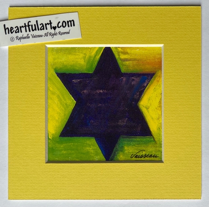 Star of David print - Heartful Art by Raphaella Vaisseau