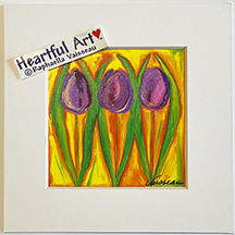 Tulips 3 print - Heartful Art by Raphaella Vaisseau
