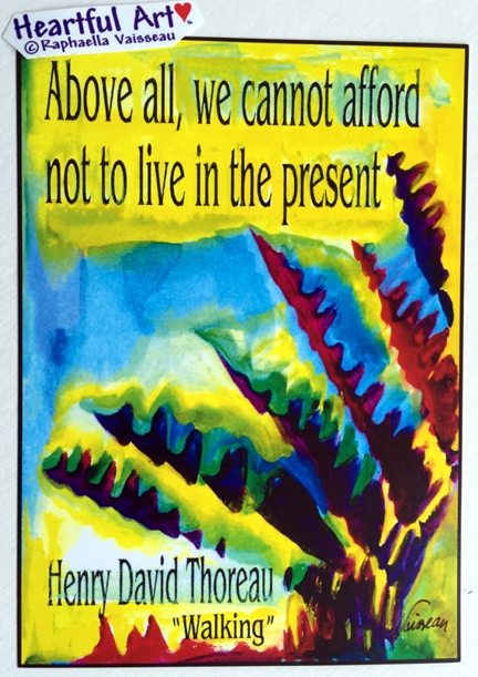 Above all Henry David Thoreau poster (5x7) - Heartful Art by Raphaella Vaisseau