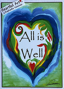 All is well poster (5x7) - Heartful Art by Raphaella Vaisseau
