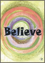 Believe poster (5x7) - Heartful Art by Raphaella Vaisseau