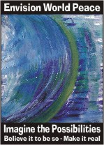 Envision world peace poster (5x7) - Heartful Art by Raphaella Vaisseau