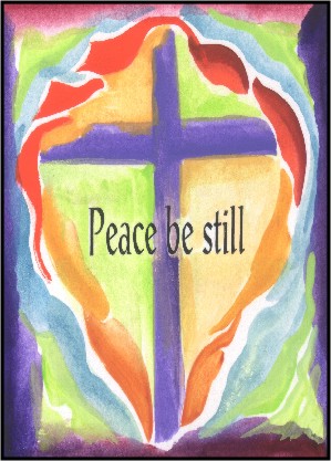 Peace be still poster (5x7) - Heartful Art by Raphaella Vaisseau