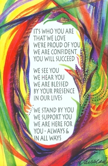It's who you are that we love quote (5x7) - RV