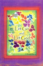 Let Go and Let God quote (5x7) - Heartful Art by Raphaella Vaisseau