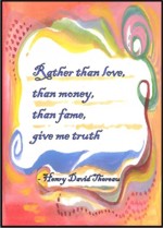 Rather than love Henry Daivd Thoreau poster (5x7) - Heartful Art by Raphaella Vaisseau