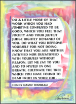 Do a little more Henry David Thoreau poster (5x7) - Heartful Art by Raphaella Vaisseau