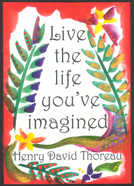 Live the life you've imagined Henry David Thoreau poster (5x7) - Heartful Art by Raphaella Vaisseau