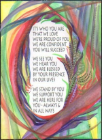 It's who you are that we love original prose poster (5x7) - Heartful Art by Raphaella Vaisseau