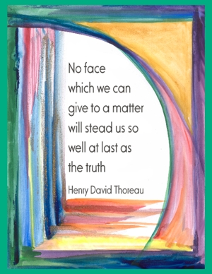 No face which we can give Henry David Thoreau poster (8x11) - Heartful Art by Raphaella Vaisseau