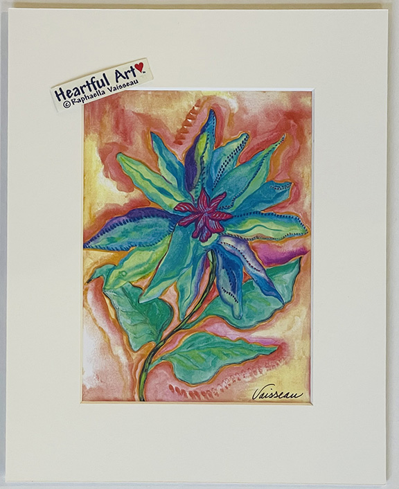 Alpine Flower print - Heartful Art by Raphaella Vaisseau