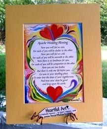 Apache Wedding Blessing quote (8x10) - Heartful Art by Raphaella Vaisseau