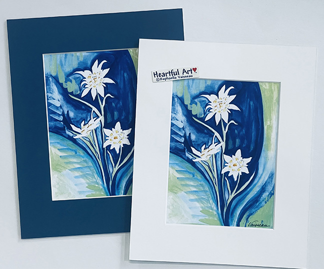 Edelweiss print - Heartful Art by Raphaella Vaisseau