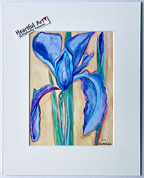 Iris print - Heartful Art by Raphaella Vaisseau
