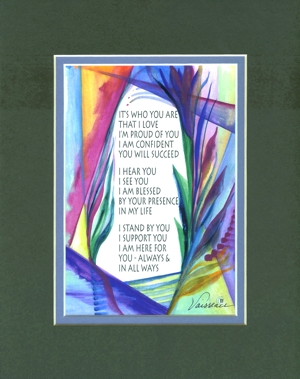 It's who you are that I love original quote (8x10) - Heartful Art by Raphaella Vaisseau