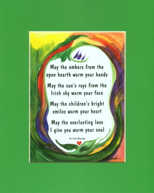 May the embers from your hearth quote (8x10) - Heartful Art by Raphaella Vaisseau