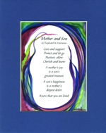 Mother and Son original quote (8x10) - Heartful Art by Raphaella Vaisseau