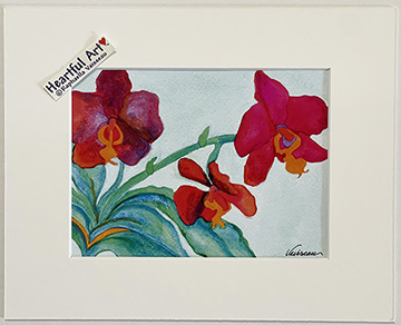 Orchid print - Heartful Art by Raphaella Vaisseau