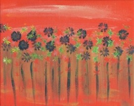 Scarlet Summer Garden print - Heartful Art by Raphaella Vaisseau