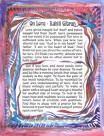 On Love Kahlil Gibran poster (8x11) - Heartful Art by Raphaella Vaisseau