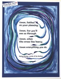 Amen everything you do Sietze Buning poster (8x11) - Heartful Art by Raphaella Vaisseau