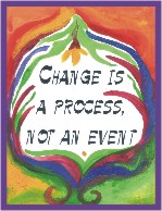 Change is a process AA slogan poster (8x11) - Heartful Art by Raphaella Vaisseau