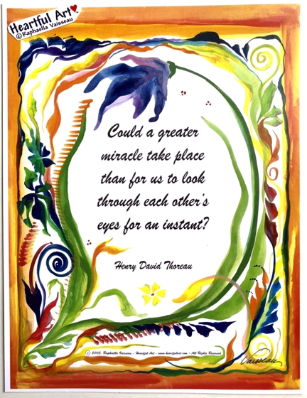 Could a greater miracle Henry David Thoreau poster (8x11) - Heartful Art by Raphaella Vaisseau
