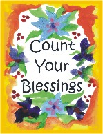Count your blessings poster (8x11) - Heartful Art by Raphaella Vaisseau