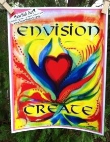 Envision Create poster (8x11) - Heartful Art by Raphaella Vaisseau