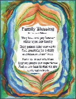 Family Blessing poster 2 (8x11) - Heartful Art by Raphaella Vaisseau