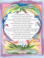For everything there is a...Ecclesiastes 3:1-8 poster (8x11) - Heartful Art by Raphaella Vaisseau