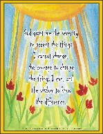God Grant Me ... Serenity Prayer AA poster 2 (8x11) - Heartful Art by Raphaella Vaisseau