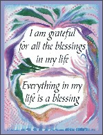 I am grateful for all the blessings affirmation poster (8x11) - Heartful Art by Raphaella Vaisseau