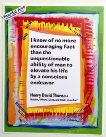 I know of no more Henry David Thoreau poster (8x11) - Heartful Art by Raphaella Vaisseau