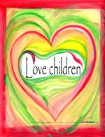 Love children poster (8x11) - Heartful Art by Raphaella Vaisseau