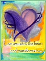Love awakens the heart poster (8x11) - Heartful Art by Raphaella Vaisseau