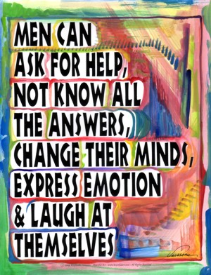What men can do poster (8x11) - Heartful Art by Raphaella Vaisseau