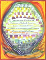 Passion makes the old medicine new Rumi poster (8x11) - Heartful Art by Raphaella Vaisseau