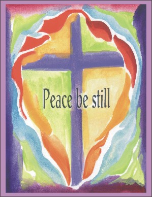 Peace be still poster (8x11) - Heartful Art by Raphaella Vaisseau