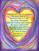 Peace be with you poster (8x11) - Heartful Art by Raphaella Vaisseau